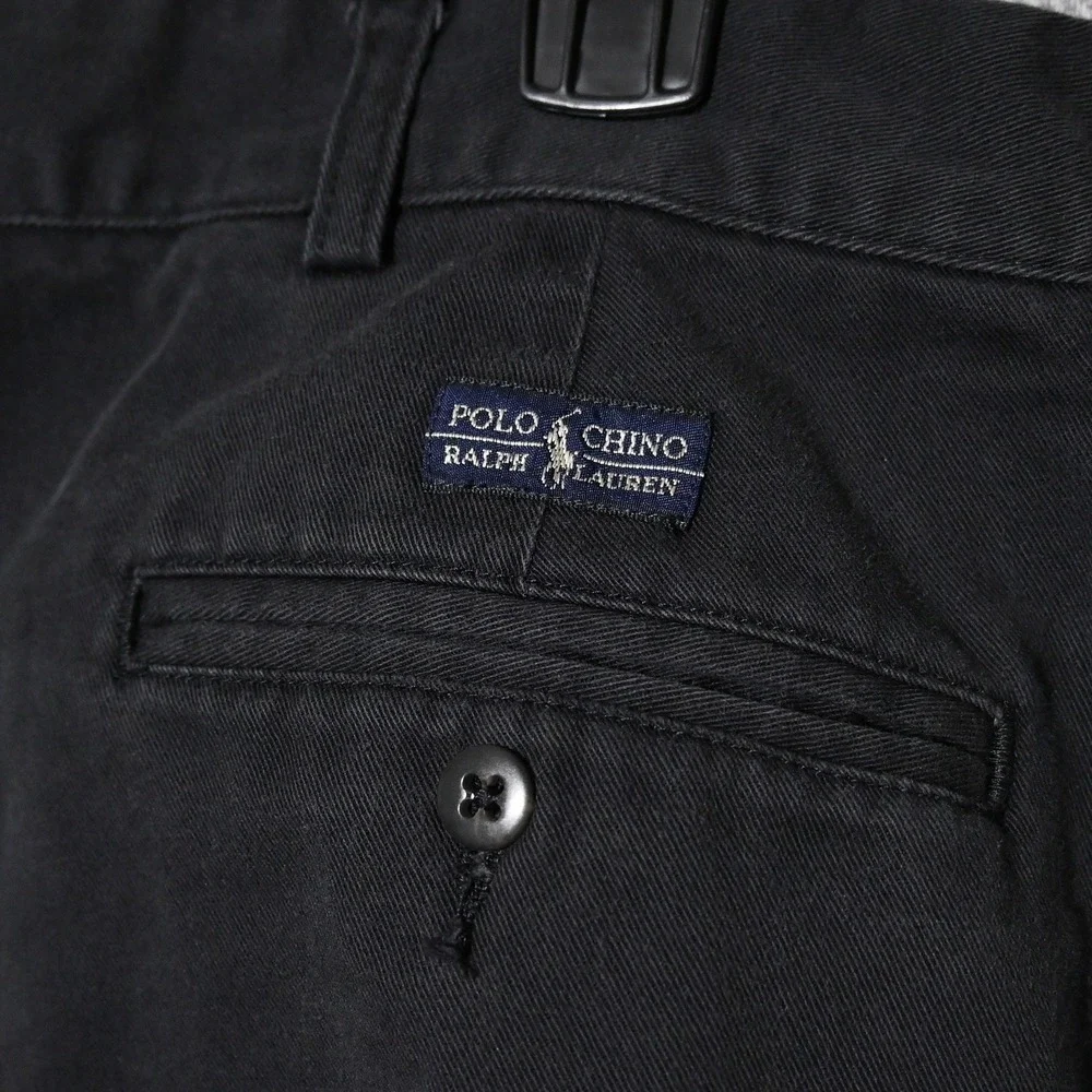 Polo Ralph Lauren Hammond Pant Mens Pleated Chino 38/34 Black